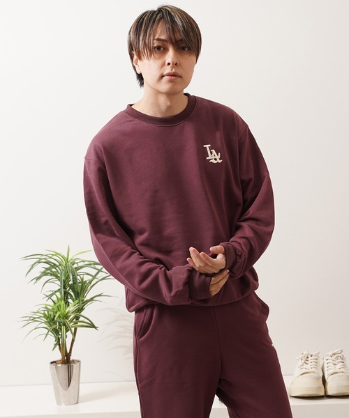 STAYGOLD】 LA ロゴ刺繍 ルーズスウェット 【セットアップ可能