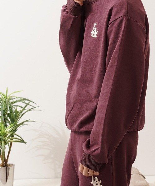 STAY GOLD（ステイゴールド）の「【STAYGOLD】 LA ロゴ刺繍 ルーズスウェット 【セットアップ可能】/  LA Logo Embroidered Loose Sweatshirt（スウェット・メンズ・ホワイト/ブラウン/グリーン/グレー/ブラック/ブルー/ホワイト系/ネイビー/ボルドー・FREE/M/L）」の10枚目の写真