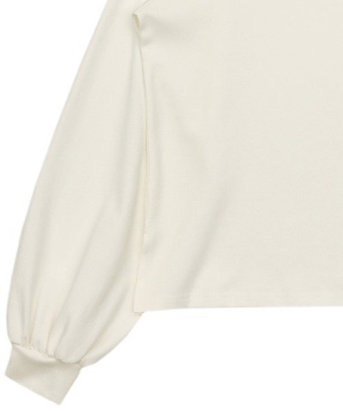 select MOCA(セレクトモカ)の「【サイズ展開あり】ボリュームスリーブオーバーカットソー(Tシャツ/カットソー・レディース・ブラック/オフホワイト/グリーン/ベージュ/ライトグレー/チャコールグレー/ブラウン・FREE/SMALL)」の9枚目の写真