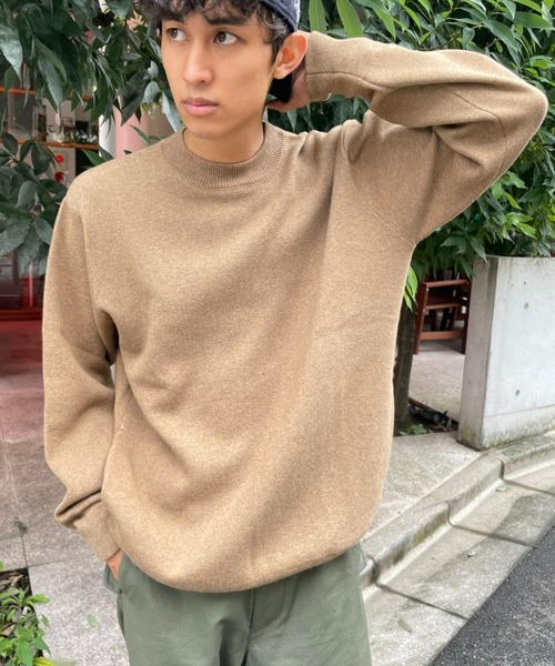 CIAOPANIC(チャオパニック)の「ミラノリブプルオーバー(Tシャツ/カットソー・メンズ・ベージュ/チャコールグレー/グリーン/ホワイト・MEDIUM/LARGE)」の3枚目の写真