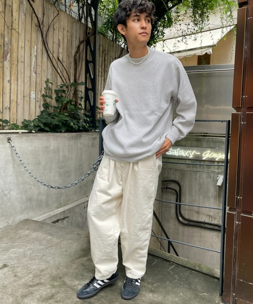 CIAOPANIC(チャオパニック)の「ミラノリブプルオーバー(Tシャツ/カットソー・メンズ・ベージュ/チャコールグレー/グリーン/ホワイト・MEDIUM/LARGE)」の19枚目の写真