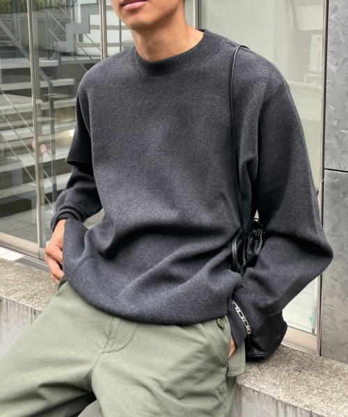 CIAOPANIC(チャオパニック)の「ミラノリブプルオーバー(Tシャツ/カットソー・メンズ・ベージュ/チャコールグレー/グリーン/ホワイト・MEDIUM/LARGE)」の21枚目の写真