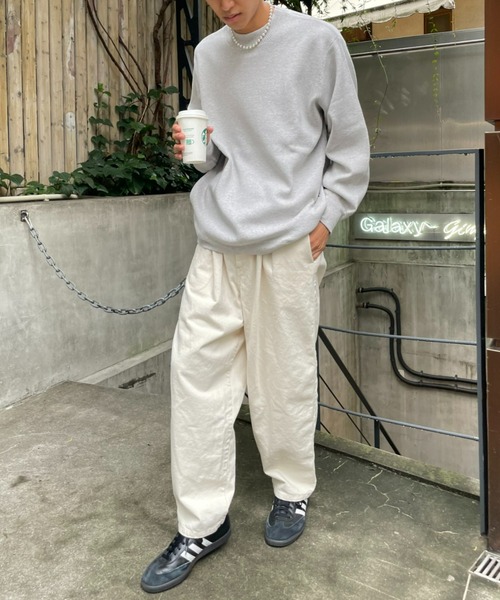 CIAOPANIC(チャオパニック)の「ミラノリブプルオーバー(Tシャツ/カットソー・メンズ・ベージュ/チャコールグレー/グリーン/ホワイト・MEDIUM/LARGE)」の16枚目の写真