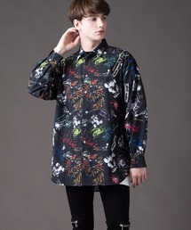 BACKSTAGE PASS（バックステージパス）の「AVALANCHE SHIRTS-BIG BANG(アバランチシャツ-ビッグバン)グラフィテイ ビッグシルエット ロング シャツ（シャツ/ブラウス）」