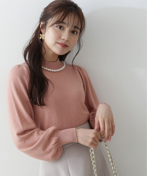 PROPORTION BODY DRESSING（プロポーションボディドレッシング）の「パールネックニット / 1212270030（ニット/セーター・レディース・ブラック/グレー/ピンク系その他・SMALL/MEDIUM）」の3枚目の写真