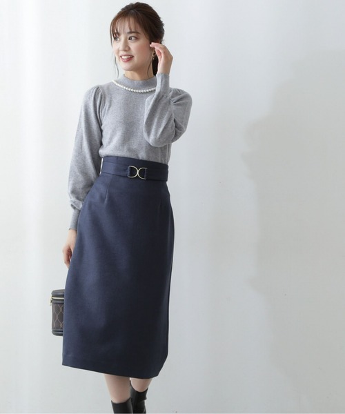 PROPORTION BODY DRESSING（プロポーションボディドレッシング）の「パールネックニット / 1212270030（ニット/セーター・レディース・ブラック/グレー/ピンク系その他・SMALL/MEDIUM）」の7枚目の写真