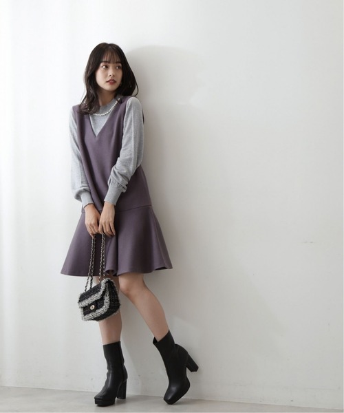 PROPORTION BODY DRESSING（プロポーションボディドレッシング）の「パールネックニット / 1212270030（ニット/セーター・レディース・ブラック/グレー/ピンク系その他・SMALL/MEDIUM）」の11枚目の写真