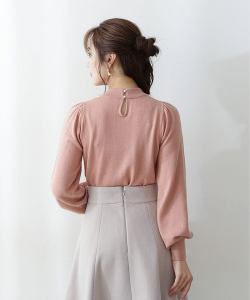 PROPORTION BODY DRESSING（プロポーションボディドレッシング）の「パールネックニット / 1212270030（ニット/セーター・レディース・ブラック/グレー/ピンク系その他・SMALL/MEDIUM）」の8枚目の写真