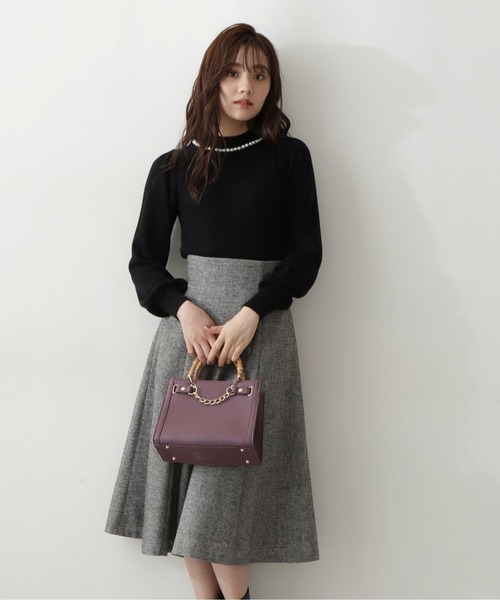 PROPORTION BODY DRESSING（プロポーションボディドレッシング）の「パールネックニット / 1212270030（ニット/セーター・レディース・ブラック/グレー/ピンク系その他・SMALL/MEDIUM）」の20枚目の写真