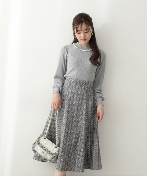 PROPORTION BODY DRESSING（プロポーションボディドレッシング）の「パールネックニット / 1212270030（ニット/セーター・レディース・ブラック/グレー/ピンク系その他・SMALL/MEDIUM）」の19枚目の写真