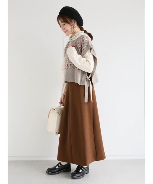 ehka sopo(エヘカソポ)の「【Maison SAJOU】ジャカードベスト(ベスト・レディース・サックスブルー/グリーン/ベージュ・フリ-)」の18枚目の写真