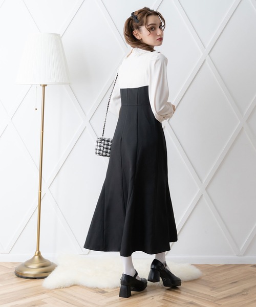sobre ローズマーメイドミディアムワンピース 楽天市場】【2点セット】 レース ボレロ付き Vスリット