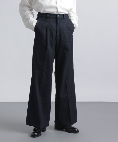 HARE（ハレ）の「ワイドフレアデニムパンツ(HARE)（デニムパンツ・メンズ・ブラック/ブルー系その他・SMALL/MEDIUM）」の2枚目の写真