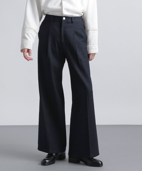 HARE（ハレ）の「ワイドフレアデニムパンツ(HARE)（デニムパンツ・メンズ・ブラック/ブルー系その他・SMALL/MEDIUM）」の6枚目の写真