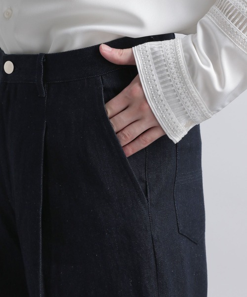 HARE（ハレ）の「ワイドフレアデニムパンツ(HARE)（デニムパンツ・メンズ・ブラック/ブルー系その他・SMALL/MEDIUM）」の11枚目の写真