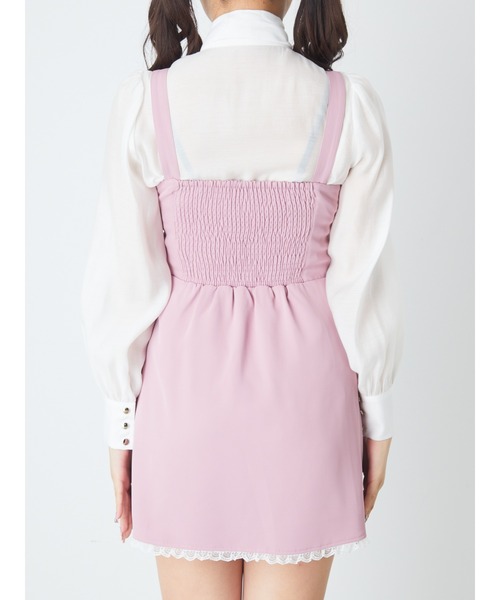 Ank Rouge(アンクルージュ)の「ハートベルトスピンドルJSK(ジャンパースカート・レディース・ブラック/ブルー/ピンク・M)」の9枚目の写真