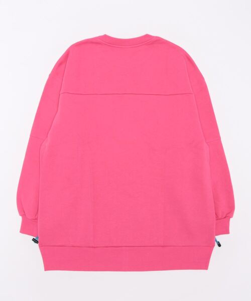 RODEO CROWNS WIDE BOWL（ロデオクラウンズワイドボウル）の「シャーリング カラーチュニックトップス（スウェット・レディース・ピンク/オレンジ/グレー×ホワイト/グリーン/ネイビー・FREE）」の13枚目の写真