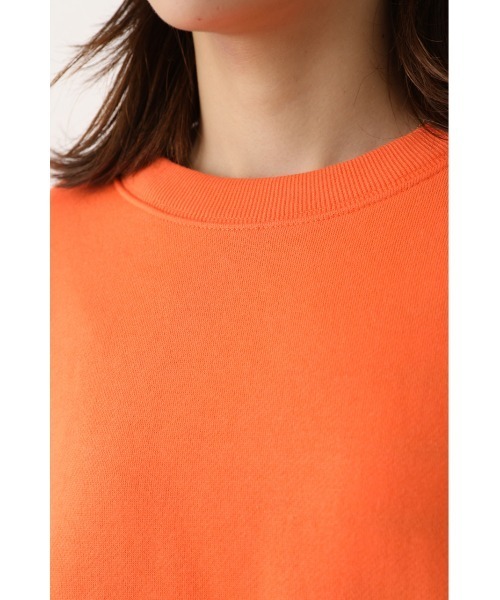 RODEO CROWNS WIDE BOWL（ロデオクラウンズワイドボウル）の「シャーリング カラーチュニックトップス（スウェット・レディース・ピンク/オレンジ/グレー×ホワイト/グリーン/ネイビー・FREE）」の21枚目の写真