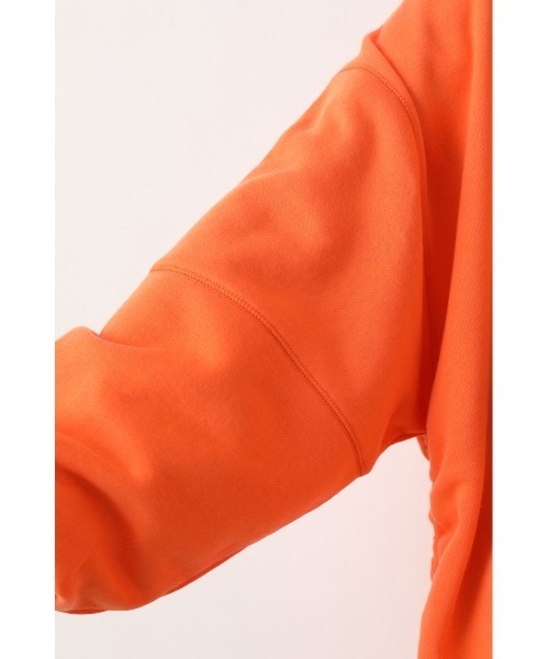 RODEO CROWNS WIDE BOWL（ロデオクラウンズワイドボウル）の「シャーリング カラーチュニックトップス（スウェット・レディース・ピンク/オレンジ/グレー×ホワイト/グリーン/ネイビー・FREE）」の10枚目の写真