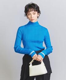 BEAUTY&YOUTH UNITED ARROWS | アクリルウールブレンド リブ カラーニット -ウォッシャブル-(ニット/セーター)