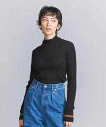 BEAUTY&YOUTH UNITED ARROWS | アクリルウールブレンド リブ カラーニット -ウォッシャブル-(ニット/セーター)