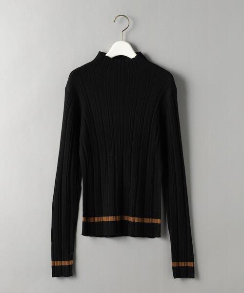 BEAUTY&YOUTH UNITED ARROWS(ビューティーアンドユースユナイテッドアローズ)の「アクリルウールブレンド リブ カラーニット -ウォッシャブル-(ニット/セーター・レディース・ダークブラウン/ブラック/ターコイズブルー/ナチュラル・FREE)」の18枚目の写真