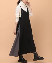 ダブルコードエンドサイドスリットキャミワンピース