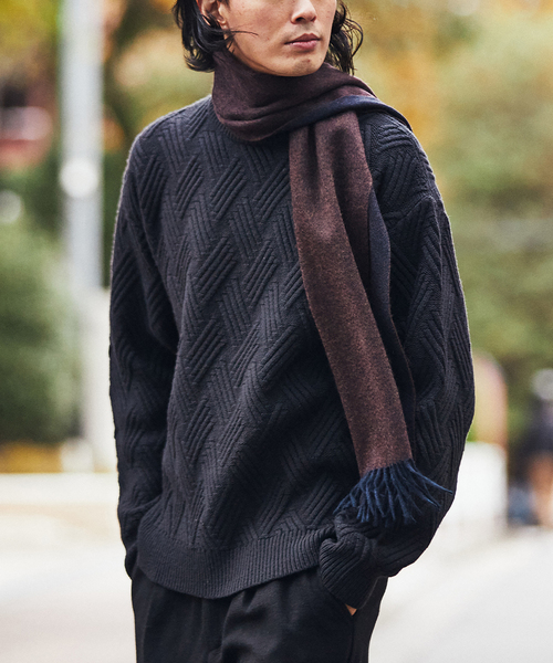 EDIFICE（エディフィス）の「フレンチメリノウール100% ジオメトリック