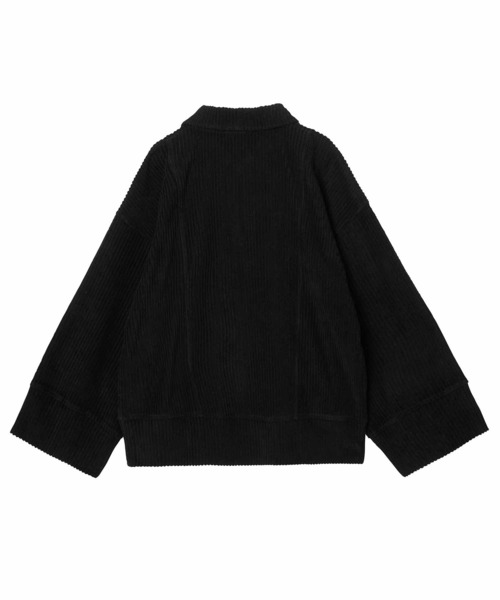 X-girl(エックスガール)の「WIDE SLEEVE ANORAK(スウェット・レディース・アッシュ/ブラック/ホワイト・S/M)」の8枚目の写真