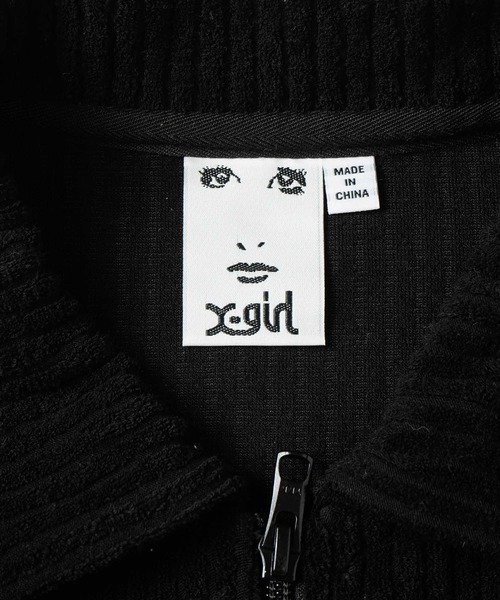 X-girl(エックスガール)の「WIDE SLEEVE ANORAK(スウェット・レディース・アッシュ/ブラック/ホワイト・S/M)」の10枚目の写真