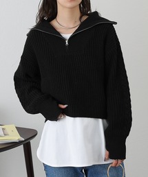 COLONY 2139 | クロップドハーフジップニット(ニット/セーター)