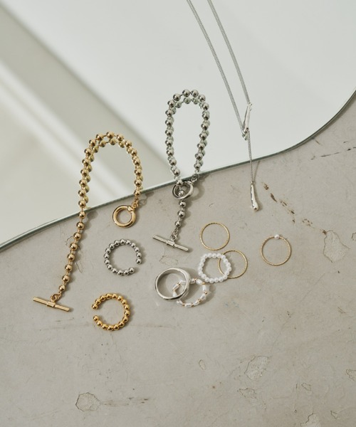 Aunt Marie's（アントマリーズ）の「シンプルボールリング（リング・レディース・ゴールド/シルバー・FREE）」の4枚目の写真