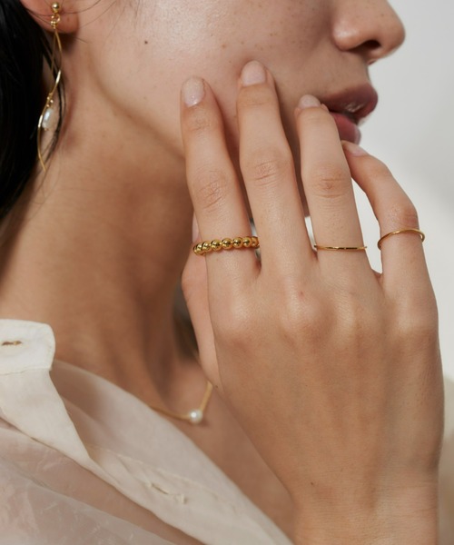 Aunt Marie's（アントマリーズ）の「シンプルボールリング（リング・レディース・ゴールド/シルバー・FREE）」の7枚目の写真