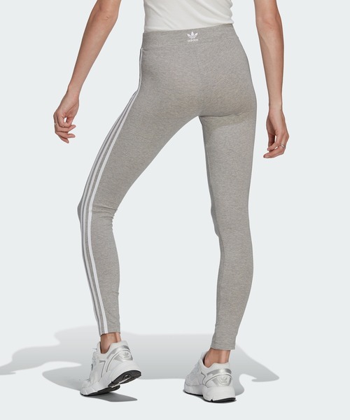 adidas（アディダス）の「アディカラー クラシックス スリーストライプス レギンス / ヨガウェア / アディダスオリジナルス adidas Originals（レギンス/スパッツ・レディース・ブラック/ヘザーグレー/レッド・XX-LARGE/X-SMALL/MEDIUM/X-LARGE/SMALL/LARGE）」の8枚目の写真