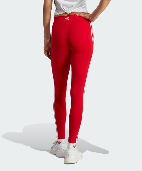 adidas（アディダス）の「アディカラー クラシックス スリーストライプス レギンス / ヨガウェア / アディダスオリジナルス adidas Originals（レギンス/スパッツ・レディース・ブラック/ヘザーグレー/レッド・XX-LARGE/X-SMALL/MEDIUM/X-LARGE/SMALL/LARGE）」の14枚目の写真