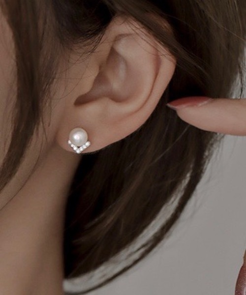 Burner(バーナー)の「【OKUOKU 0909】 パールストーンピアス oku-pierce-665776417941-34 I(ピアス(両耳用)・レディース・A/B・FREE)」の2枚目の写真