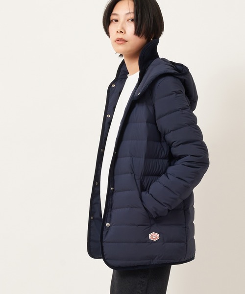 Vincent et Mireille（バンソンエミレイユ）の「STITCHLESS DOUN D/HOOD JKT（ダウンジャケット/コート・レディース・ブラック/ネイビー/ベージュ系その他2/ベージュ系その他/グリーン系その他/オリーブ/ベージュ系その他3・34/36/40/42/38）」の7枚目の写真