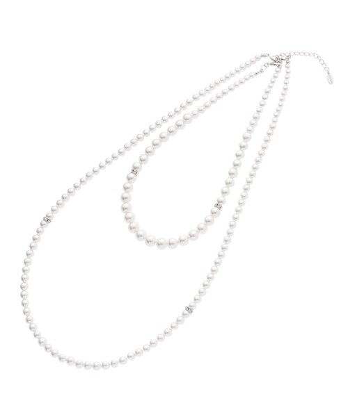 【セレモニー】2連フェイクパールネックレス（ネックレス）｜UNTITLED（アンタイトル）