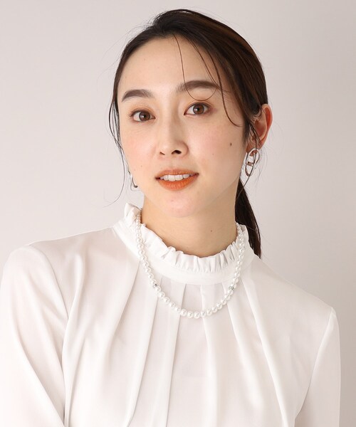 セール】【セレモニー】2連フェイクパールネックレス