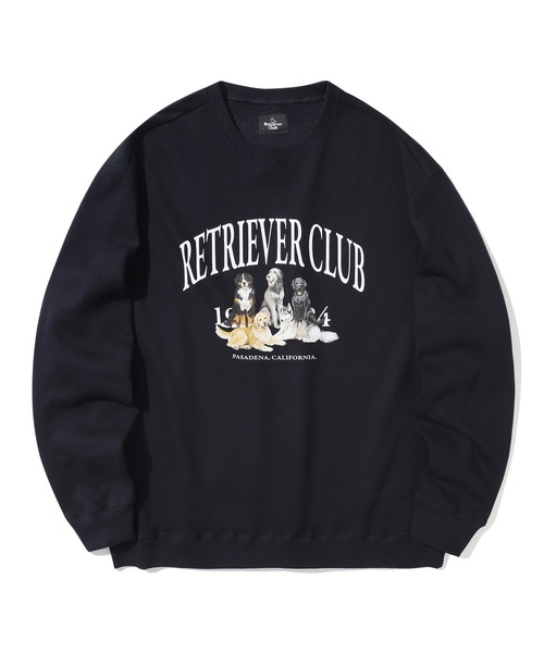 Retriever Club（レトリーバークラブ）の「【UNISEX】Retriever Club／FRIENDS プルオーバー(ウラケ)　2187857（スウェット・メンズ・グリーン/チャコールグレー/ブラック/ネイビー/ライトグレー・LARGE/MEDIUM）」の5枚目の写真