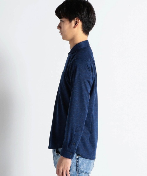 HIDEAWAYS NICOLE（ハイダウェイニコル）の「ホリゾンタルカラーストレッチシャツ（シャツ/ブラウス・メンズ・ネイビー/ボルドー/ライトグレー/ホワイト×ブラック・MEDIUM/LARGE/X-LARGE）」の7枚目の写真