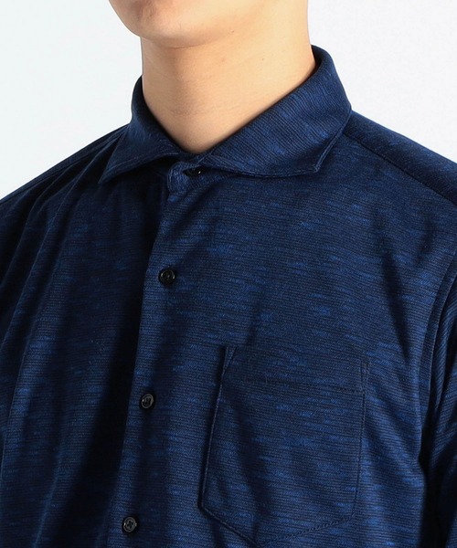 HIDEAWAYS NICOLE（ハイダウェイニコル）の「ホリゾンタルカラーストレッチシャツ（シャツ/ブラウス・メンズ・ネイビー/ボルドー/ライトグレー/ホワイト×ブラック・MEDIUM/LARGE/X-LARGE）」の8枚目の写真