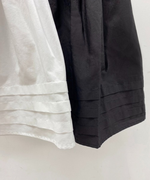 one after another NICE CLAUP（ワンアフターアナザーナイスクラップ）の「コットンボリュームスカート（スカート・レディース・ブラック/アイボリー・FREE）」の17枚目の写真