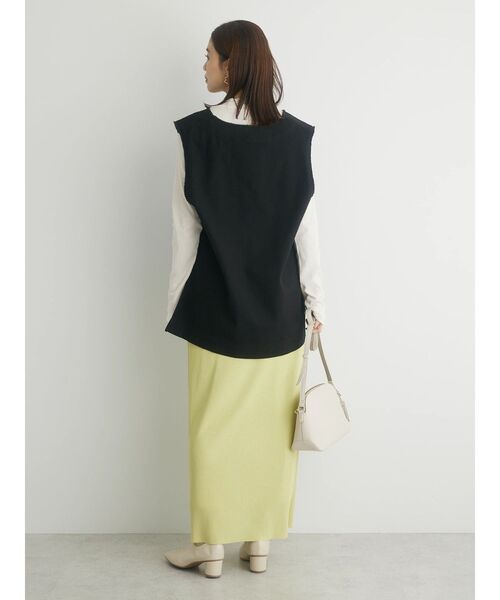 Green　Parks（グリーンパークス）の「Vネックベスト（ベスト・レディース・ブラック/インディゴブルー/ホワイト系その他2・FREE）」の8枚目の写真