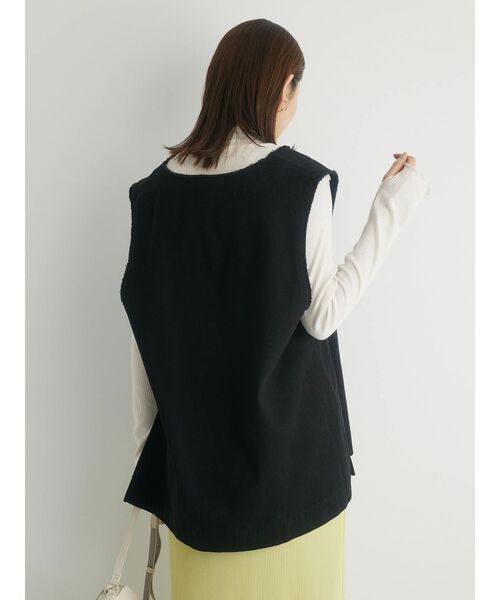 Green　Parks（グリーンパークス）の「Vネックベスト（ベスト・レディース・ブラック/インディゴブルー/ホワイト系その他2・FREE）」の12枚目の写真