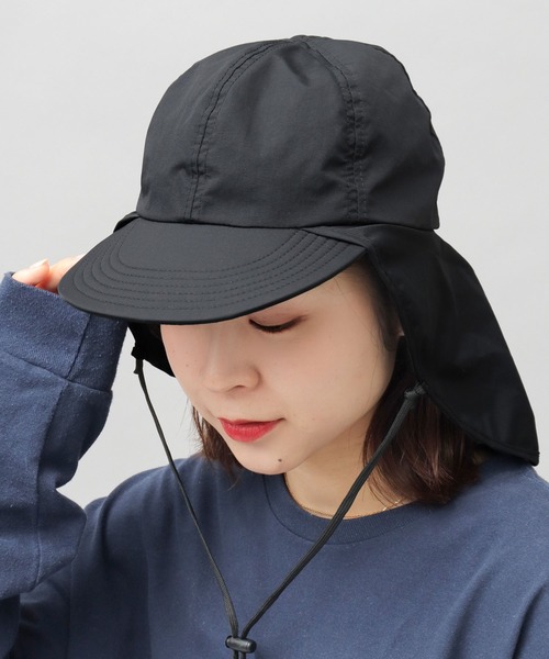 Basiquenti(ベーシックエンティ)の「撥水加工 ナイロン サンシェード付き ショートバイザー(キャップ・メンズ・ブラック/カーキ/グレー/ベージュ・FREE)」の21枚目の写真