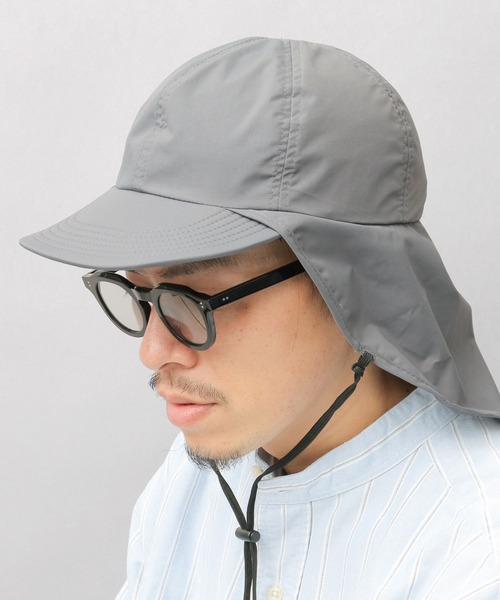 Basiquenti(ベーシックエンティ)の「撥水加工 ナイロン サンシェード付き ショートバイザー(キャップ・メンズ・ブラック/カーキ/グレー/ベージュ・FREE)」の22枚目の写真