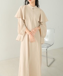 Bab | ケープ袖スリットワンピース(ワンピース)