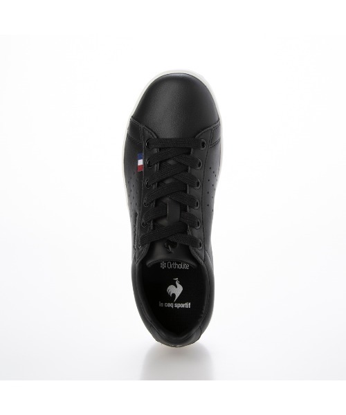 le coq sportif(ルコックスポルティフ)の「コートスタイルスニーカー(LA ローラン LE / LA ROLAND LE(スニーカー・レディース・ブラック/ホワイト系その他2/ホワイト/サーモンピンク/アッシュグレー/ブラック×ブラック・22.5cm/23cm/23.5cm/24cm/24.5cm/25cm)」の9枚目の写真