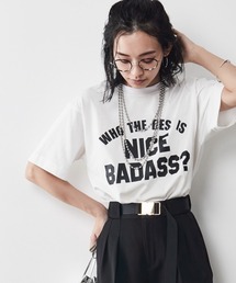 ＜大きいサイズ＞ロゴプリントTシャツ シックスタイル